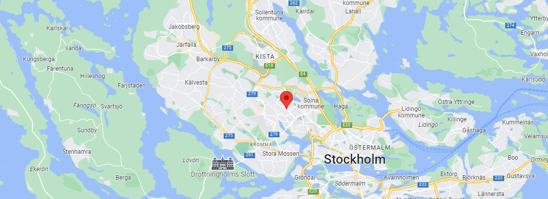 Map over Stockholm